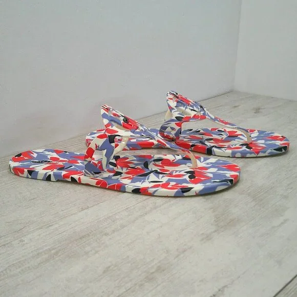 Lauren by Ralph Lauren Women's Audrie Botanical Jelly Flat Sandals Size 11 B - Picture 3 of 9